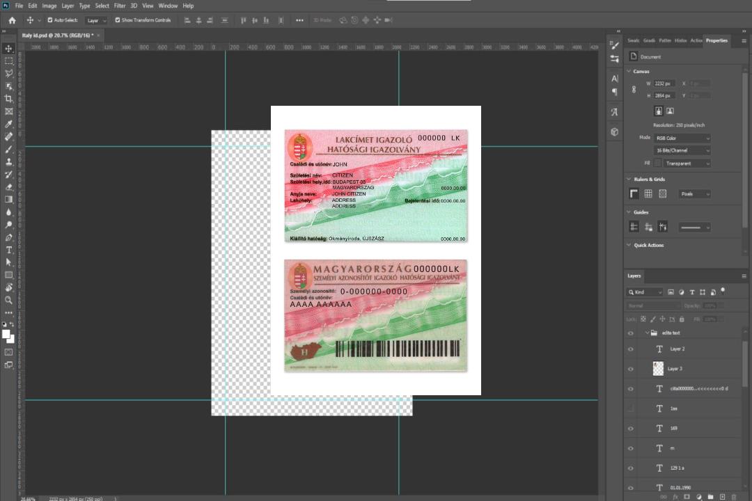 Certificat de résidence en Hongrie template